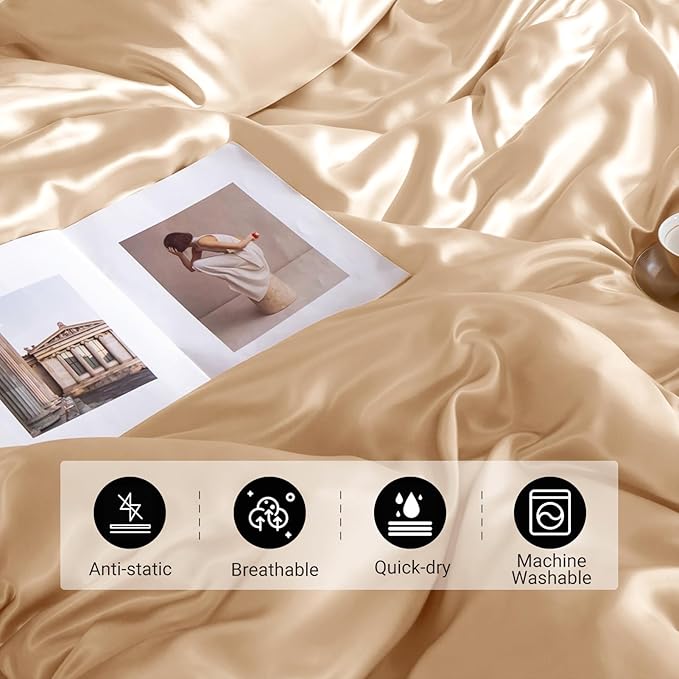 Mulberry Silk Cooling Duvet Cover - King