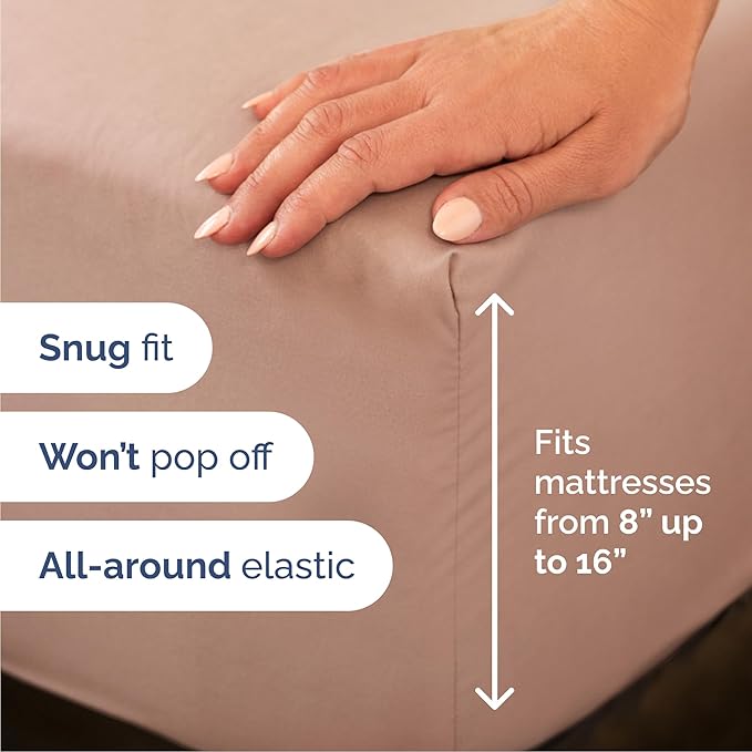 Cooling Bed Sheet Set - Queen - 4 Piece