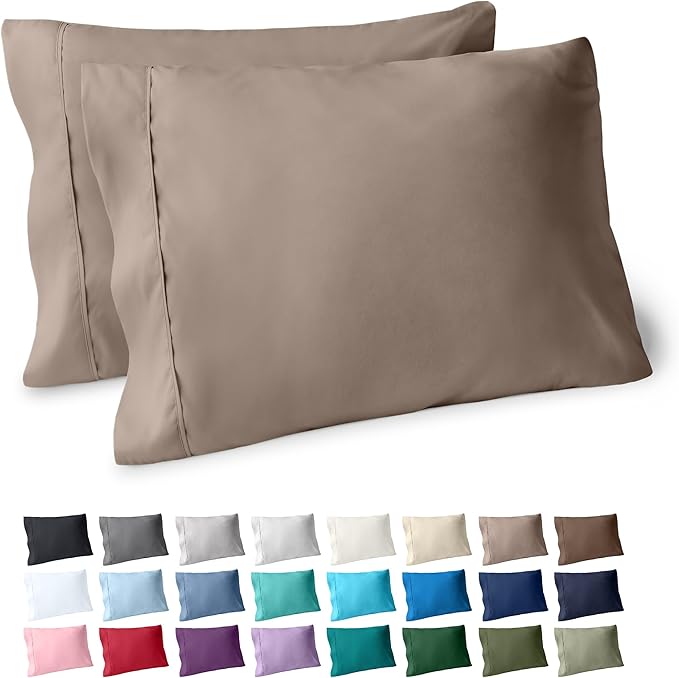 Microfiber Cooling Pillowcase Set - King - 2 Pack - 2 Piece