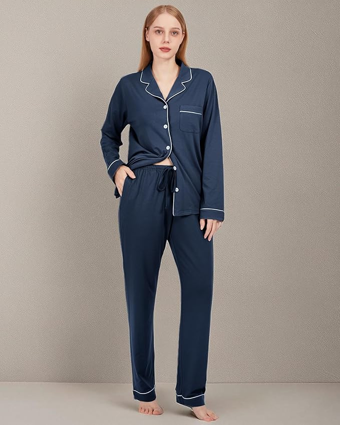 Women's Bamboo Pajama Set - Long Sleeve
