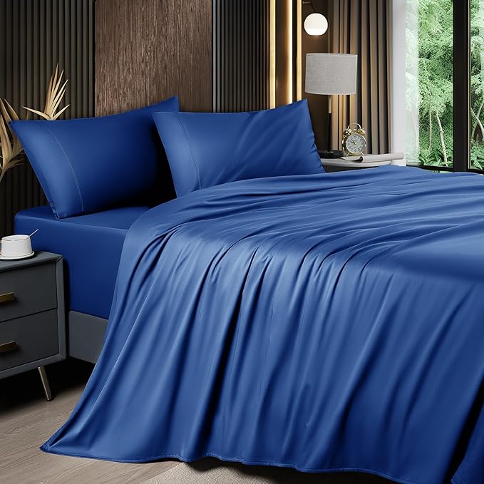 Bamboo Cooling Bed Sheet Set - California King - 4 Piece