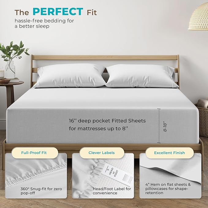 Cooling Bed Sheet Set - California King - 6 Piece