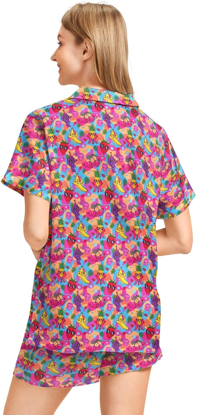 Women's Pajama Set - Short Sleeve - 2 Piece