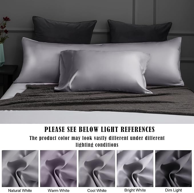 Bamboo Cooling Pillowcase Set - Queen - 20 x 30 in - 2 Pack - 2 Piece