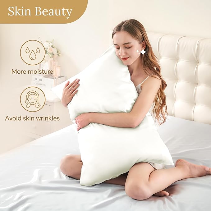 Mulberry Silk Cooling Pillowcase Set - Queen - 2 Pack - 2 Piece