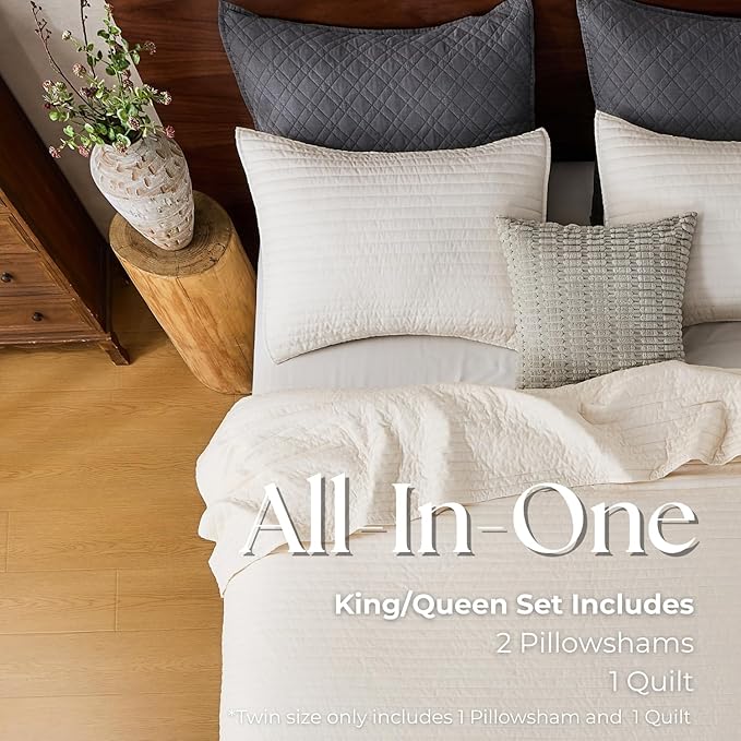 Linen Quilt Set - King
