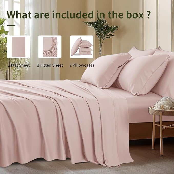 Bamboo Cooling Bed Sheet Set - Queen - 6 Piece