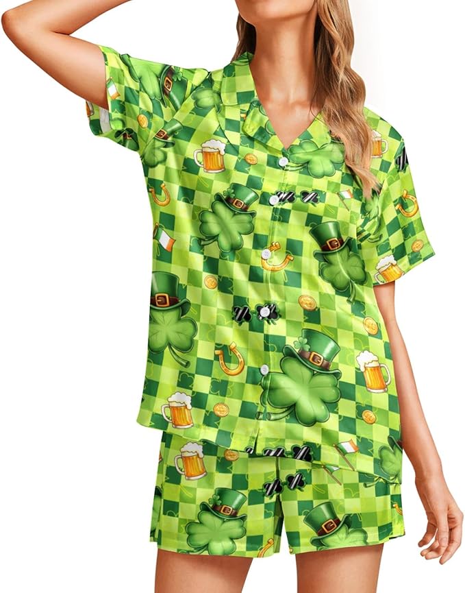 Women's Pajama Set - Short Sleeve - 2 Piece