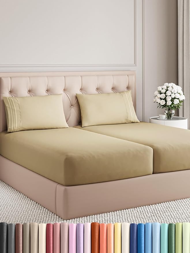 Cooling Bed Sheet Set - Split King - 5 Piece
