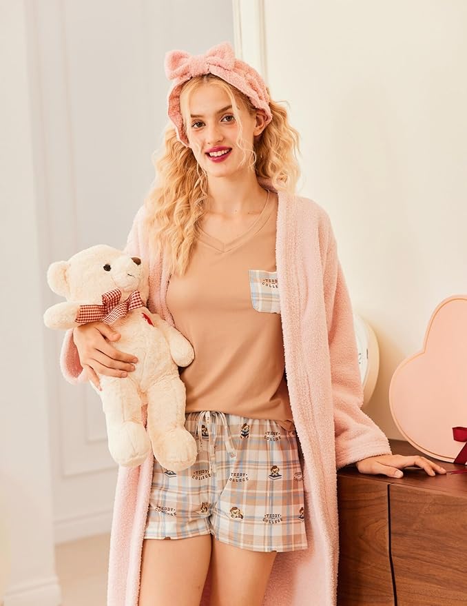 Women's Pajama Set - Short Sleeve - 2 Piece