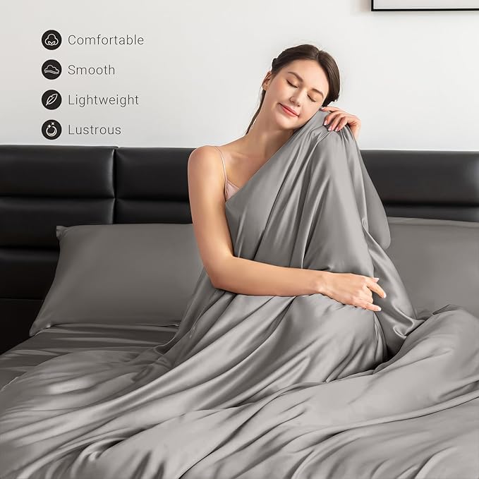 Mulberry Silk Cooling Duvet Cover - Full