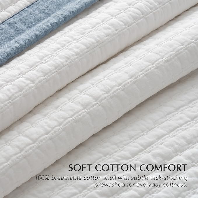 Linen Quilt Set - King - 3 Piece