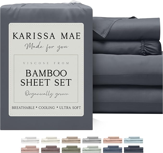 Bamboo Cooling Bed Sheet Set - Queen
