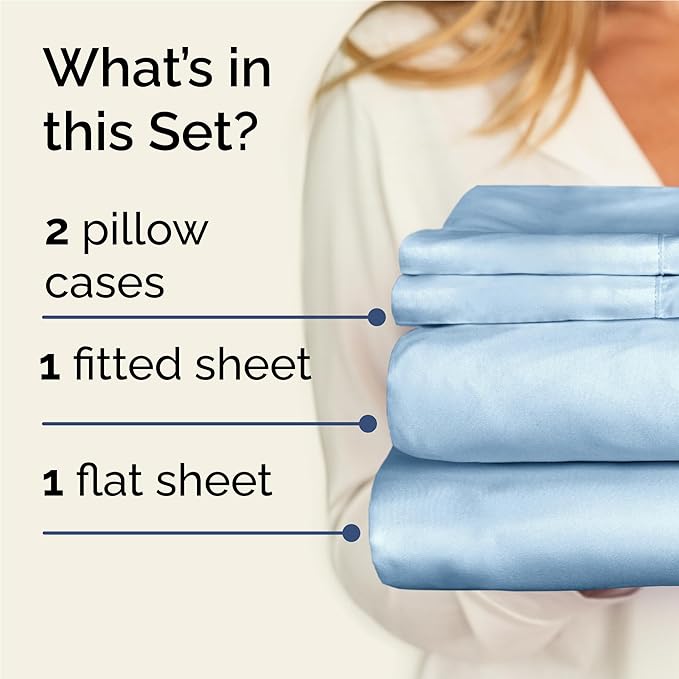 Cooling Bed Sheet Set - Twin XL - 16 in Deep Pocket - 4 Piece