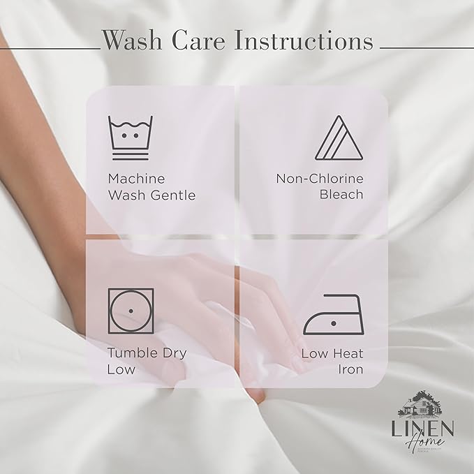 100% Cotton Bed Sheet Set - Full - 4 Piece
