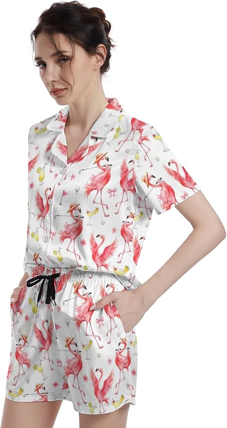 Women's Pajama Set - Short Sleeve - 2 Piece