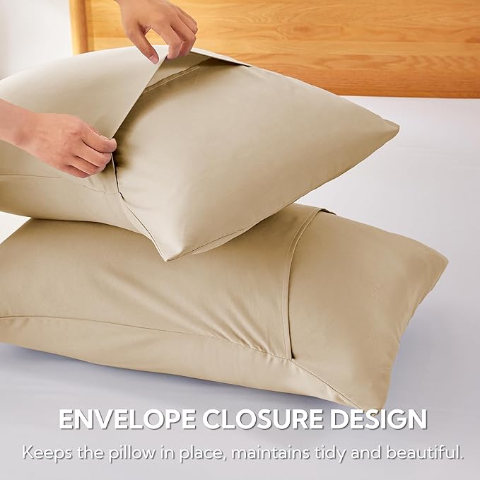 Bamboo Cooling Pillowcase Set - Queen - 2 Piece