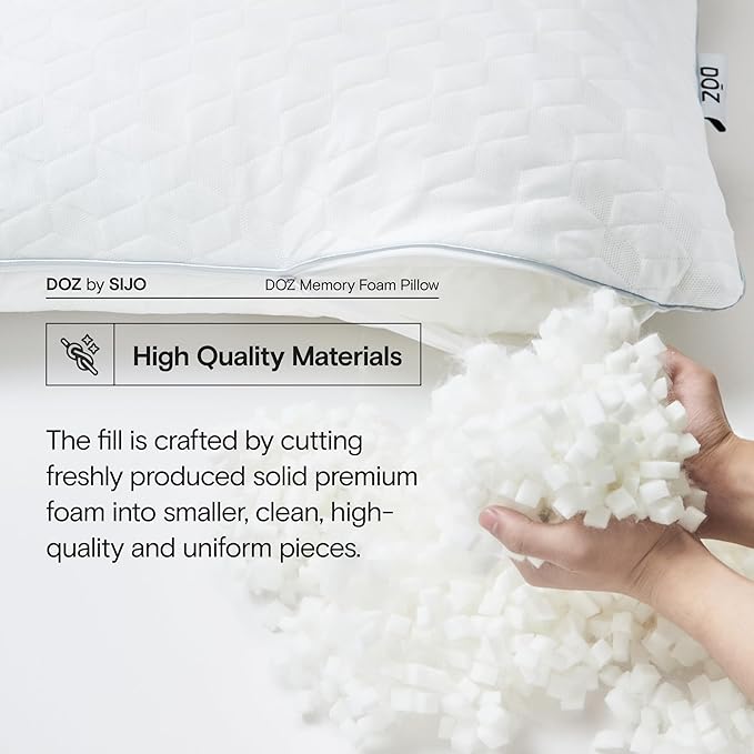 Memory Foam Cooling Bed Pillow - King