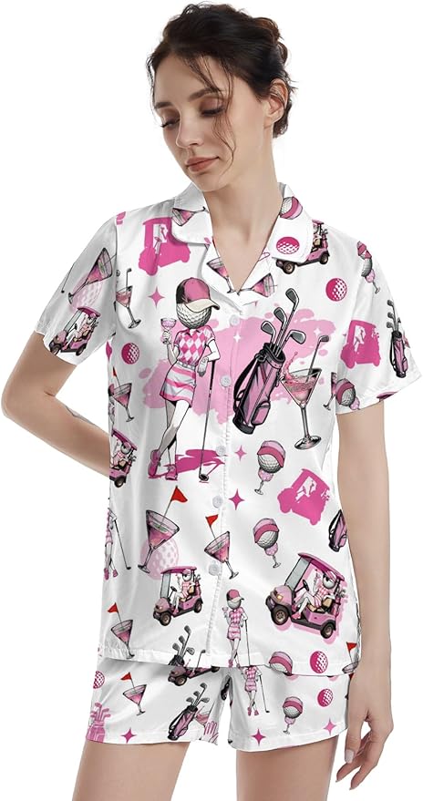 Women's Pajama Set - Short Sleeve - 2 Piece