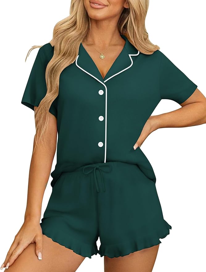 Shorts Pajama Set - Short Sleeve - 2 Piece
