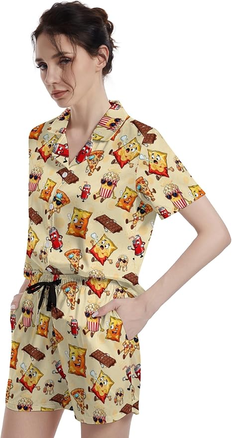 Women's Pajama Set - Short Sleeve - 2 Piece