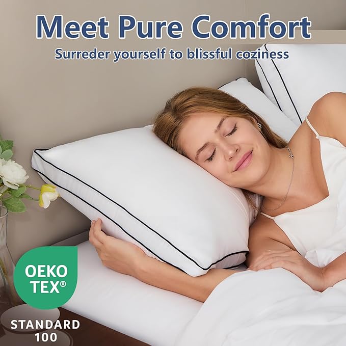 Down Alternative Bed Pillow - Queen - 4 Pack