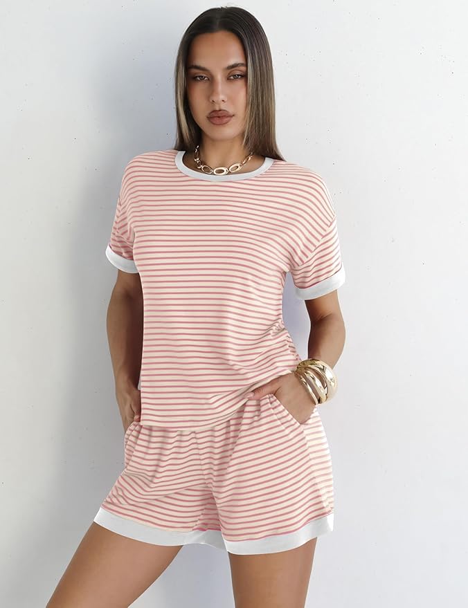 Shorts Pajama Set - Short Sleeve - 2 Piece