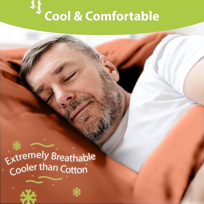 Bamboo Cooling Bed Sheet Set - King - 6 Piece