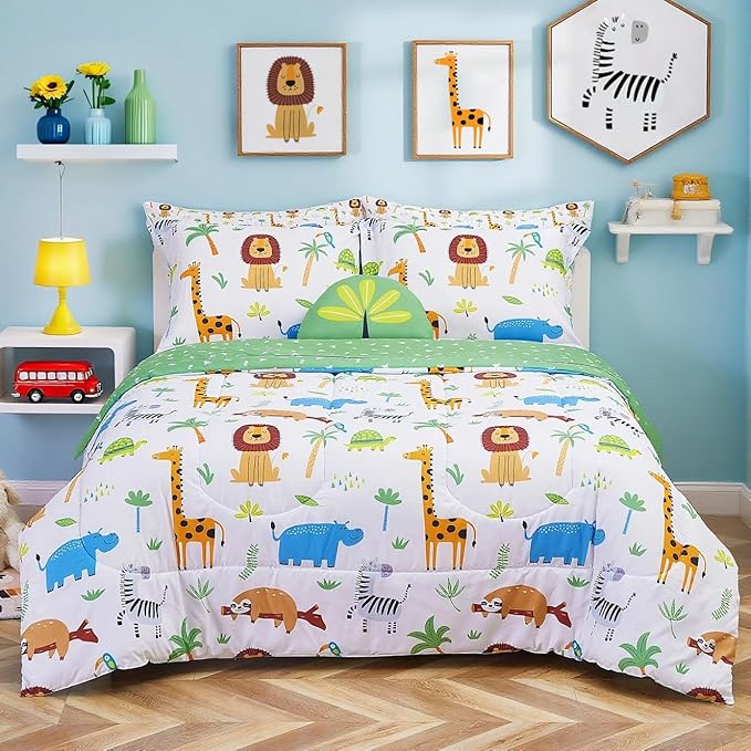 Microfiber Comforter Set - Twin - 6 Piece