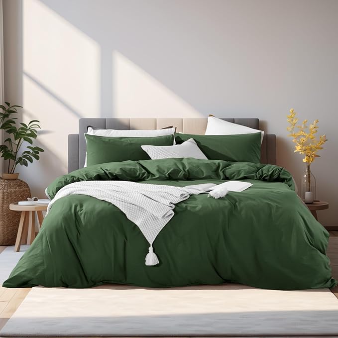 Linen Duvet Cover Set - Full - 3 Piece