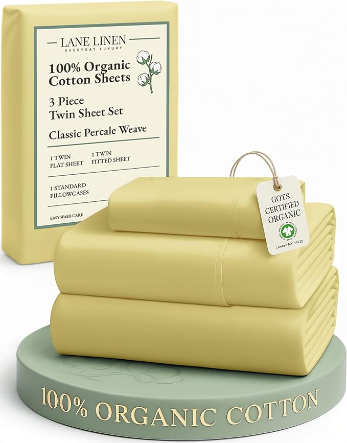 Linen Bed Sheet Set - Twin - 3 Piece