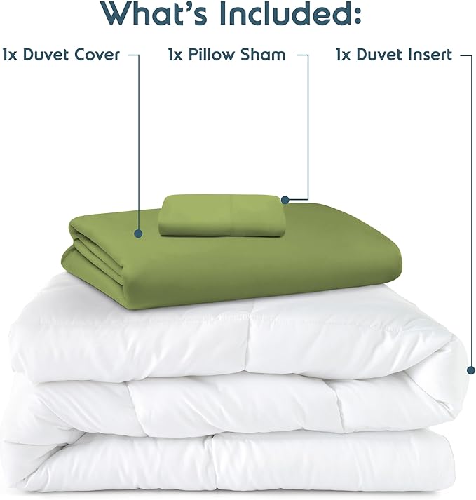 Down Alternative Duvet Cover Set - Twin - 3 Piece
