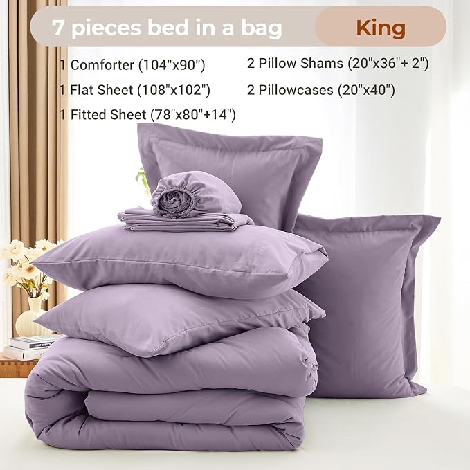 Comforter Set - King - 7 Piece