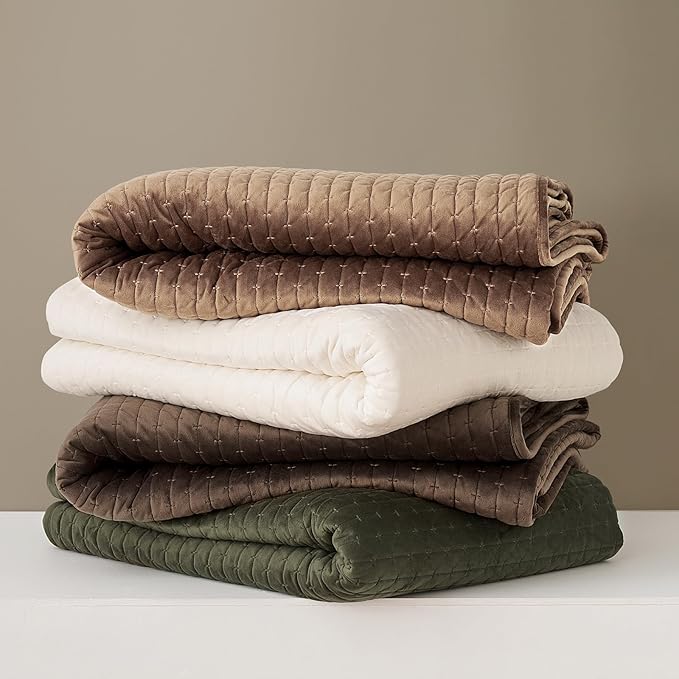 Velvet Quilt Set - King - 3 Piece