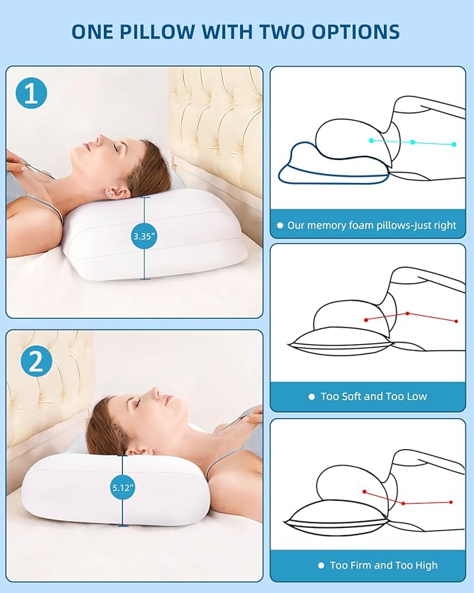 Memory Foam Cooling Bed Pillow