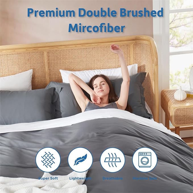 Down Alternative Duvet Cover Set - Full - 4 Piece