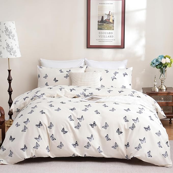 100% Cotton Duvet Cover Set - King - 3 Piece