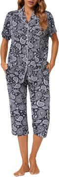 Capri Pajama Set - Short Sleeve - 2 Piece