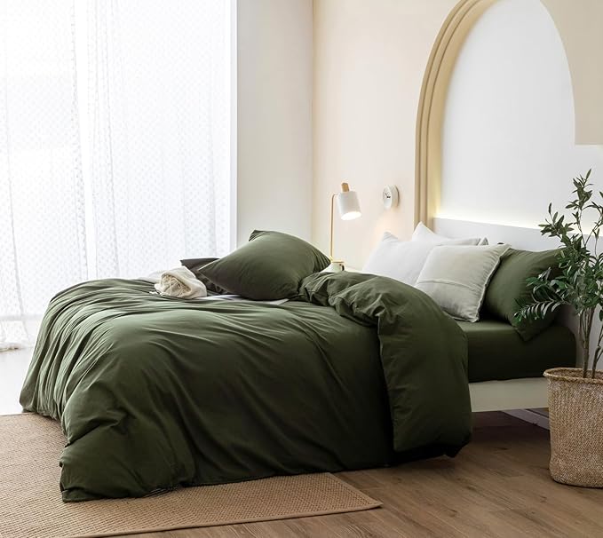 Linen Duvet Cover Set - King - 3 Piece