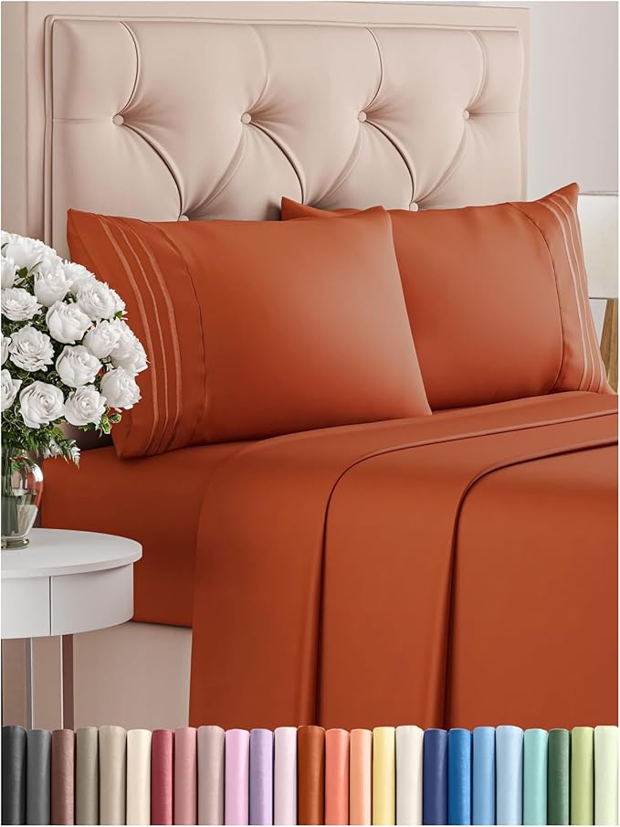 Cooling Bed Sheet Set - King - 4 Piece