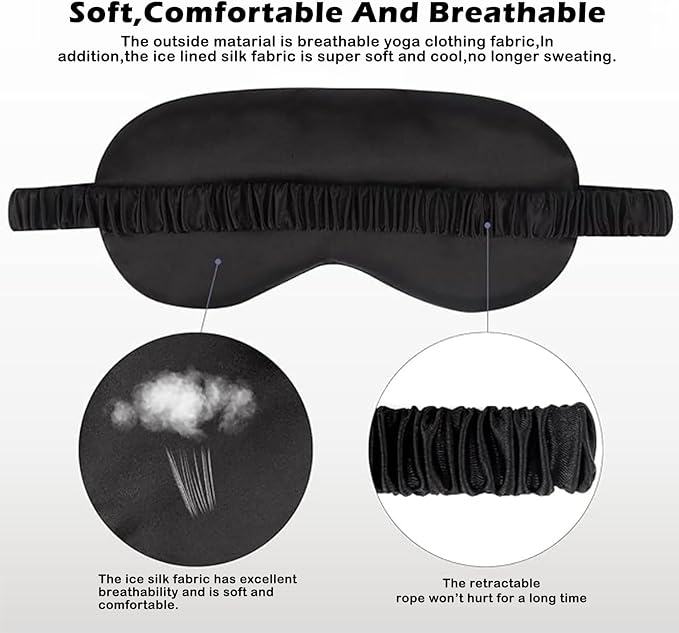 Satin Sleep Mask - 4 Piece
