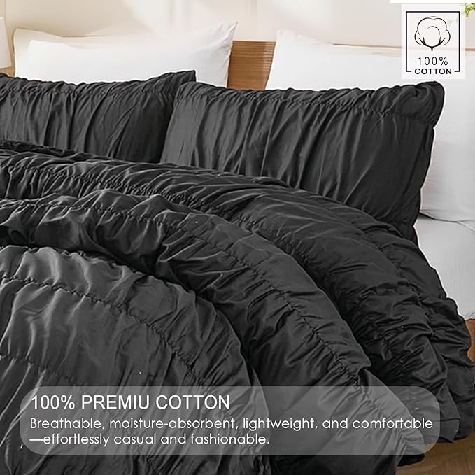 100% Cotton Comforter Set - Queen - 3 Piece