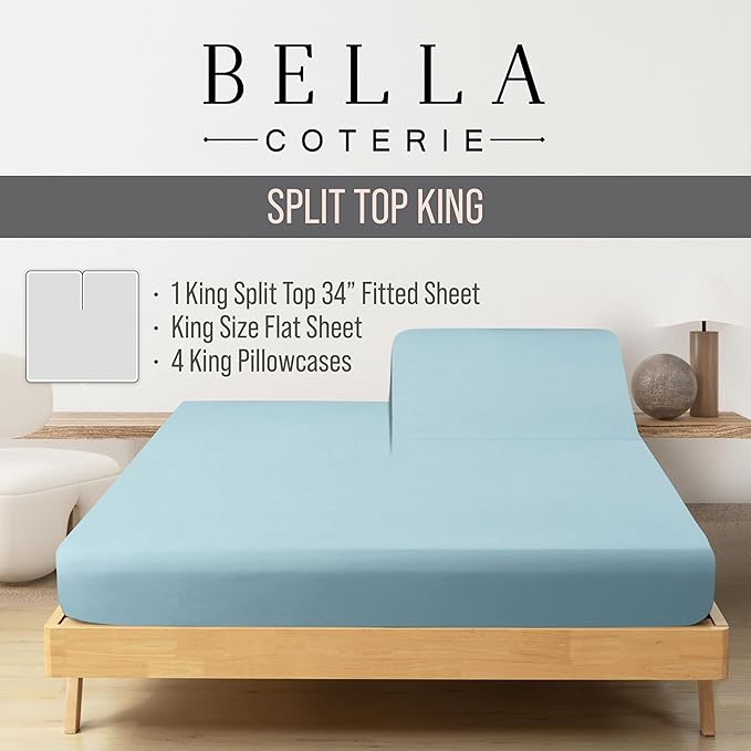 Bamboo Cooling Bed Sheet Set - King - 6 Piece