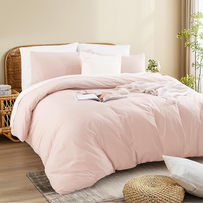 Linen Duvet Cover Set - Queen - 3 Piece