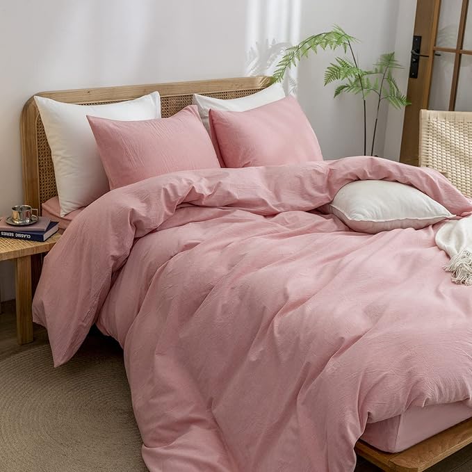 Linen Duvet Cover Set - Full - 3 Piece