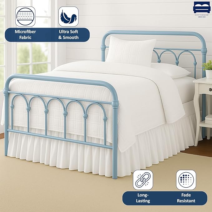 Microfiber Bed Skirt - Full - 22 in Drop