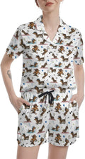 Women's Pajama Set - Short Sleeve - 2 Piece