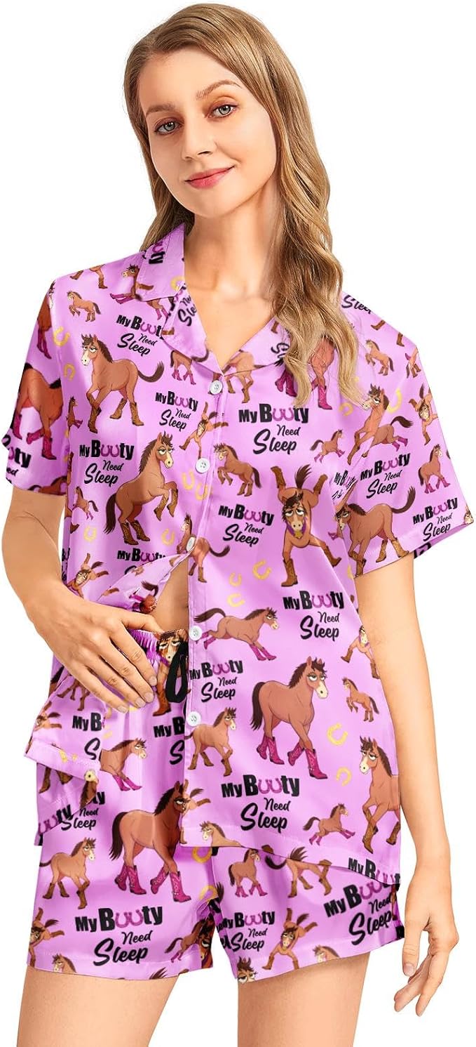 Women's Pajama Set - Short Sleeve - 2 Piece