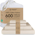 100% Cotton Cooling Bed Sheet Set - Queen - 4 Piece