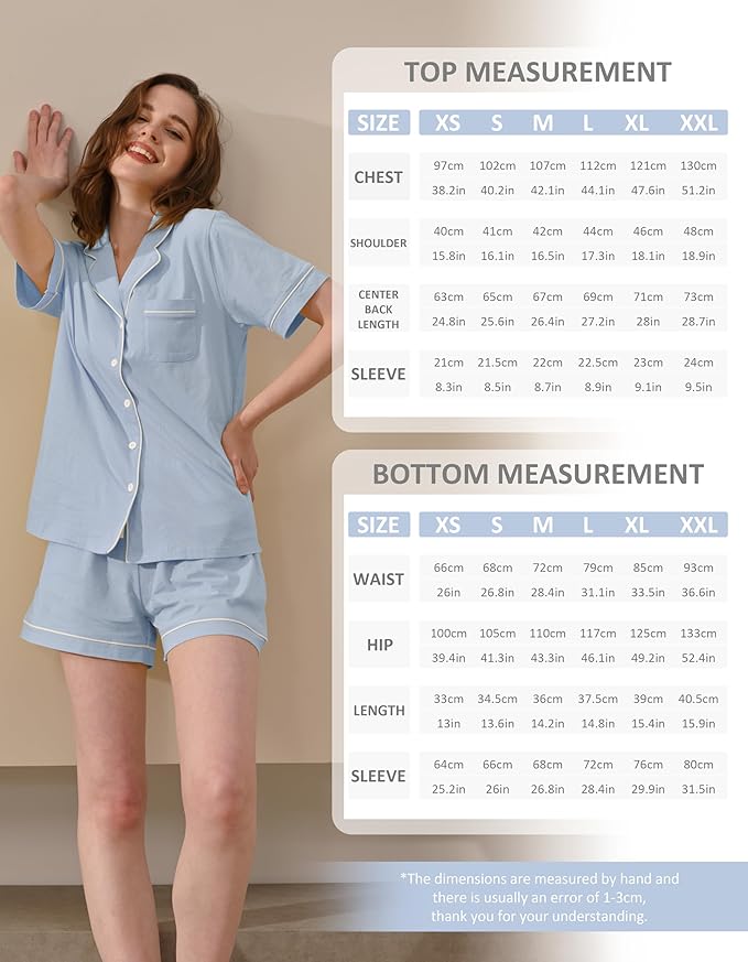 Women's 100% Cotton Pajama Set - 2 Piece